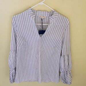 NWT Jan and Delancey Striped Blouse